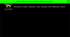 Desktop Screenshot of binderlift.com